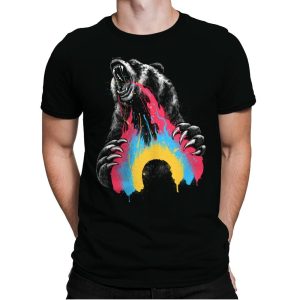 Angry Bear Don't Care - Mens Premium T-Shirts RIPT Apparel Small / Black