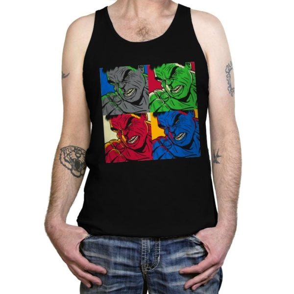 Angry Pop - Tanktop Tanktop RIPT Apparel X-Small / Black