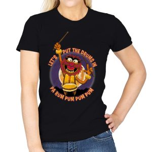 Animal Drummer Boy - Womens T-Shirts RIPT Apparel Small / Black