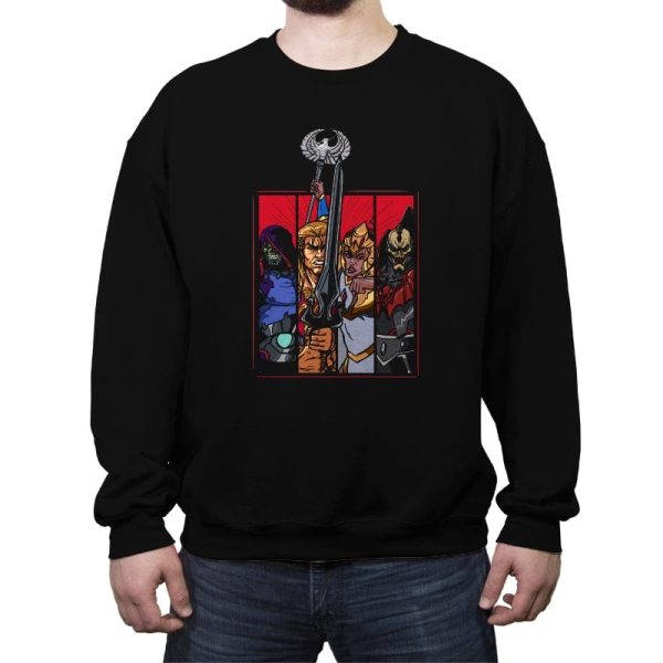 Animated Revolution - Crew Neck Sweatshirt Crew Neck Sweatshirt RIPT Apparel Small / Black