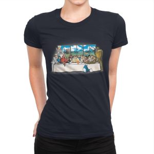Anime Dinner - Womens Premium T-Shirts RIPT Apparel Small / Midnight Navy