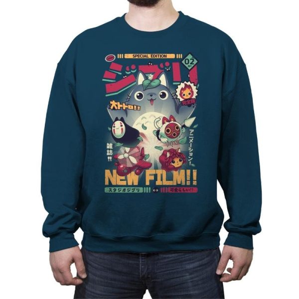 Animezine - Crew Neck Sweatshirt Crew Neck Sweatshirt RIPT Apparel