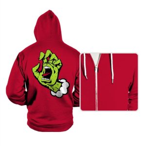 Anti-Christmas Hand! - Hoodies Hoodies RIPT Apparel Small / Red
