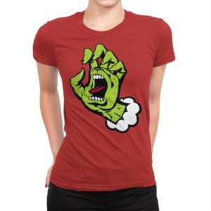 Anti-Christmas Hand! - Womens Premium T-Shirts RIPT Apparel Small / Red
