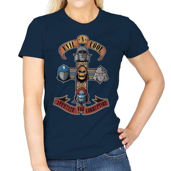 Appetite for Corruption - Womens T-Shirts RIPT Apparel Small / Navy