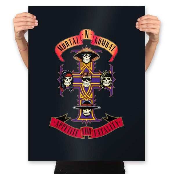 Appetite for Fatality - Prints Posters RIPT Apparel 18x24 / Black