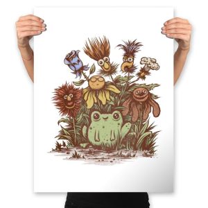 April Showers Bring Strange Flowers - Prints Posters RIPT Apparel 18x24 / White