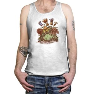 April Showers Bring Strange Flowers - Tanktop Tanktop RIPT Apparel X-Small / White
