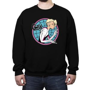 Arachnid Girl - Crew Neck Sweatshirt Crew Neck Sweatshirt RIPT Apparel Small / Black