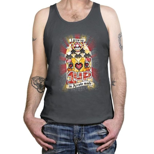 Arcade Mode - Tanktop Tanktop RIPT Apparel X-Small / Asphalt
