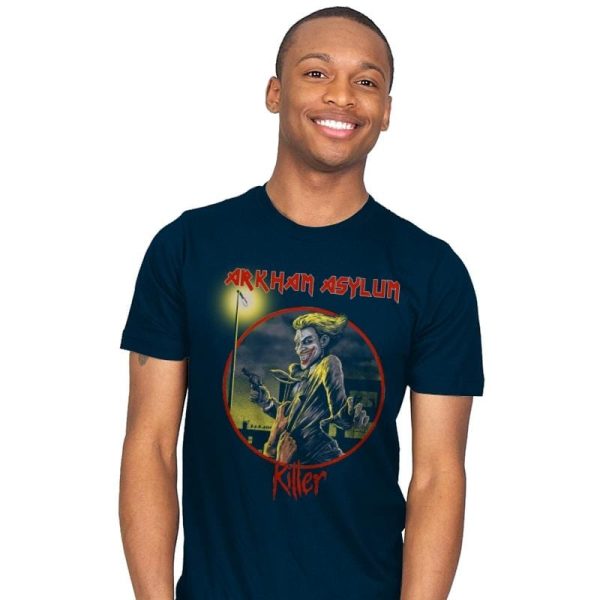 Arkham Asylum Exclusive - Best Seller - Mens T-Shirts RIPT Apparel Small / Navy