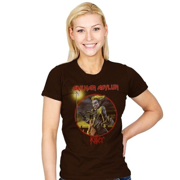Arkham Asylum Exclusive - Best Seller - Womens T-Shirts RIPT Apparel Small / Brown