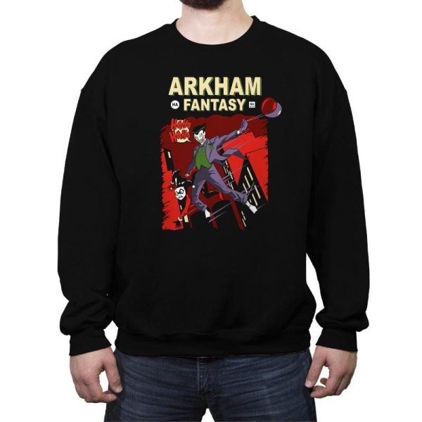 Arkham Fantasy - Crew Neck Sweatshirt Crew Neck Sweatshirt RIPT Apparel Small / Black