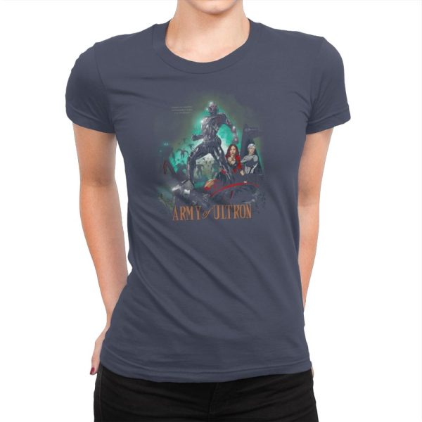 Army of Robots Exclusive - Womens Premium T-Shirts RIPT Apparel Small / Indigo