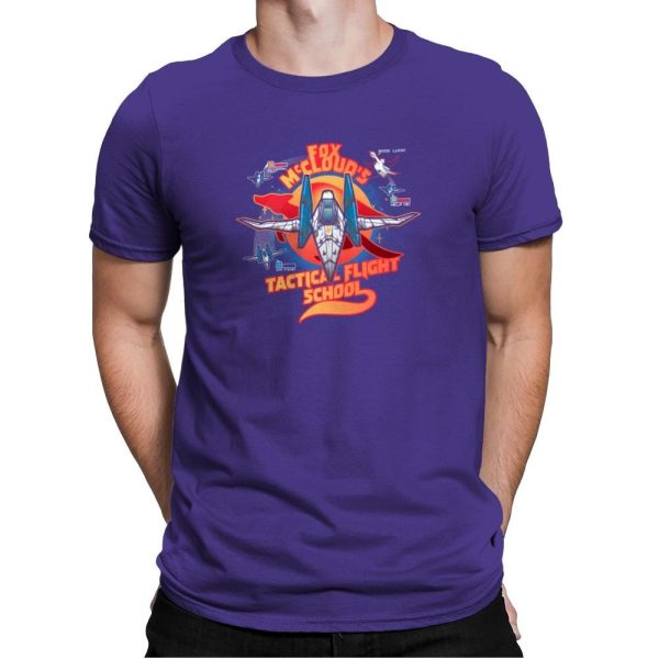 Arwing Flight School Exclusive - Mens Premium T-Shirts RIPT Apparel Small / Purple Rush