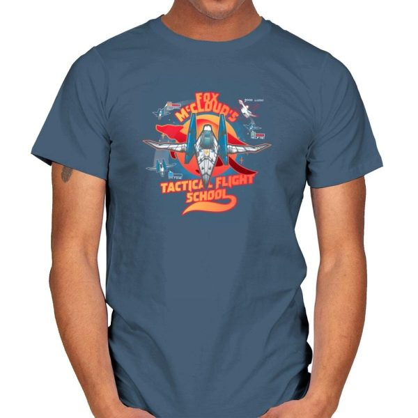 Arwing Flight School Exclusive - Mens T-Shirts RIPT Apparel Small / Indigo Blue