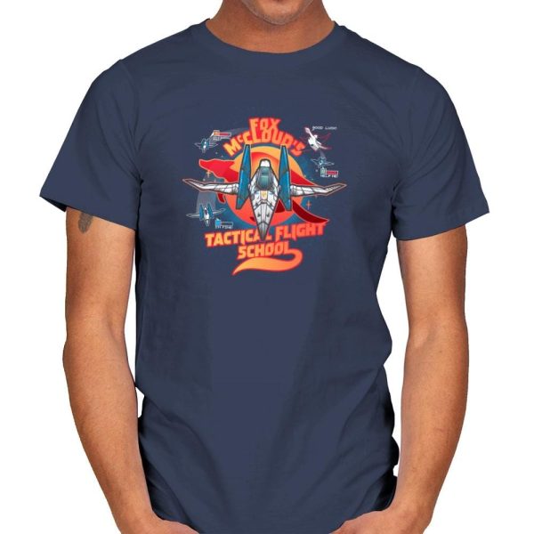 Arwing Flight School Exclusive - Mens T-Shirts RIPT Apparel Small / Navy