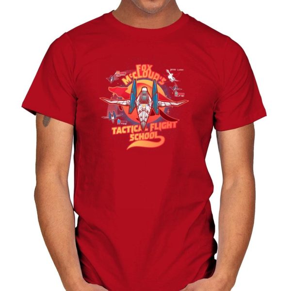 Arwing Flight School Exclusive - Mens T-Shirts RIPT Apparel Small / Red
