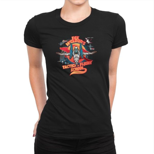 Arwing Flight School Exclusive - Womens Premium T-Shirts RIPT Apparel Small / Black
