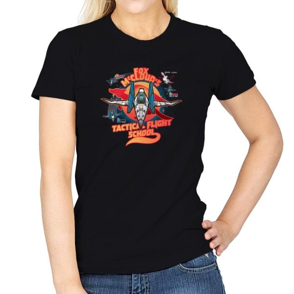 Arwing Flight School Exclusive - Womens T-Shirts RIPT Apparel 3x-large / Black