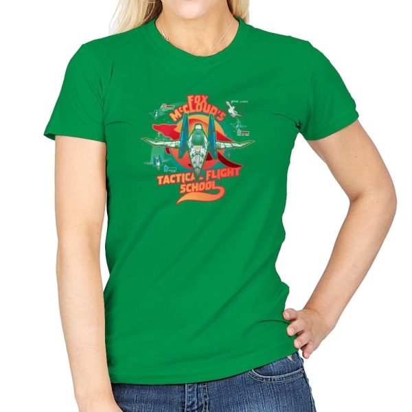 Arwing Flight School Exclusive - Womens T-Shirts RIPT Apparel Small / Irish Green