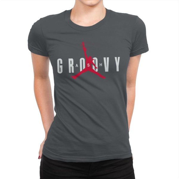 Ash Groovy - Womens Premium T-Shirts RIPT Apparel Small / Heavy Metal
