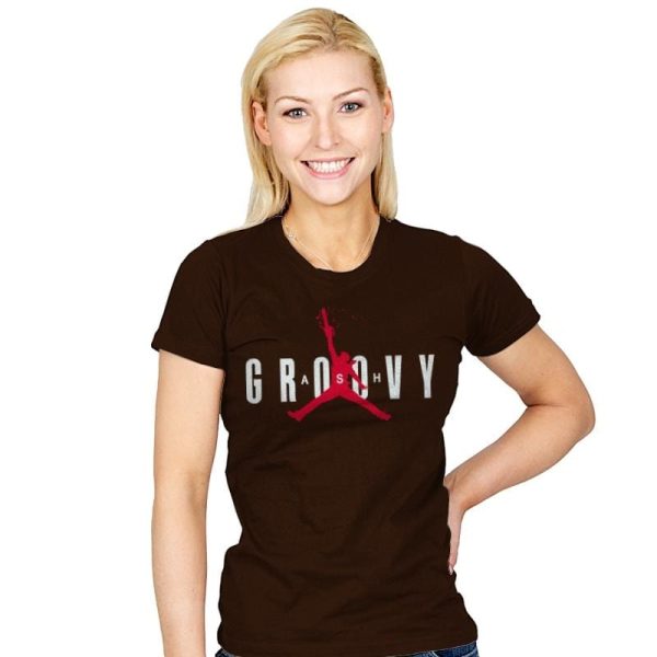 Ash Groovy - Womens T-Shirts RIPT Apparel Small / Brown