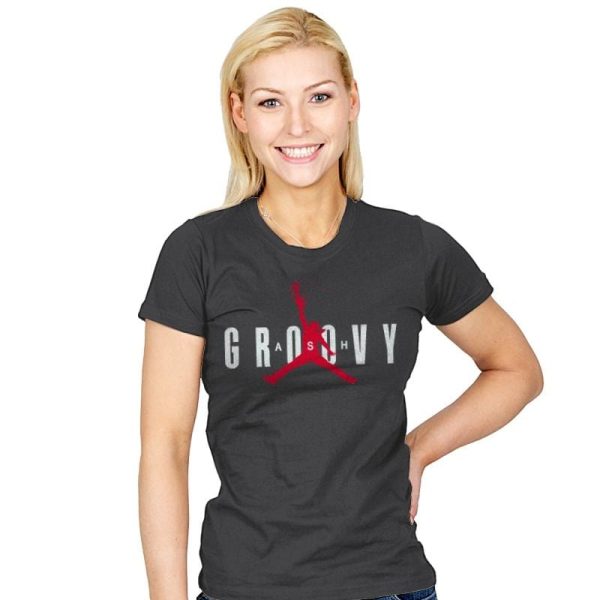 Ash Groovy - Womens T-Shirts RIPT Apparel Small / Charcoal