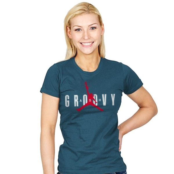 Ash Groovy - Womens T-Shirts RIPT Apparel Small / Indigo