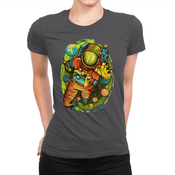 Astrophycho - Womens Premium T-Shirts RIPT Apparel Small / Heavy Metal