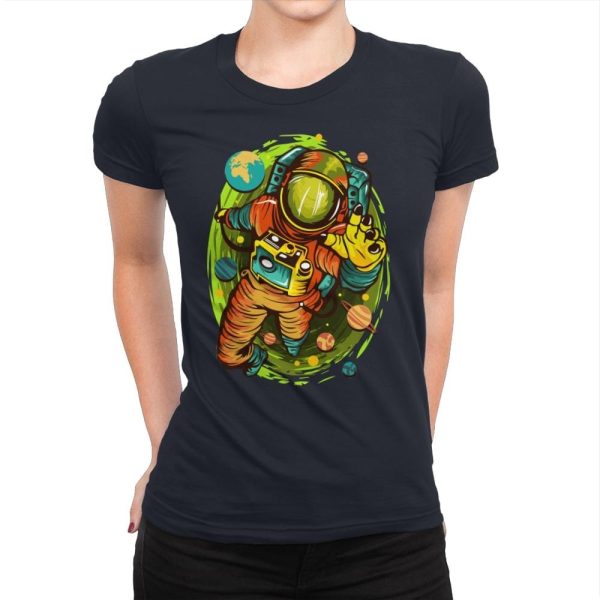 Astrophycho - Womens Premium T-Shirts RIPT Apparel Small / Midnight Navy