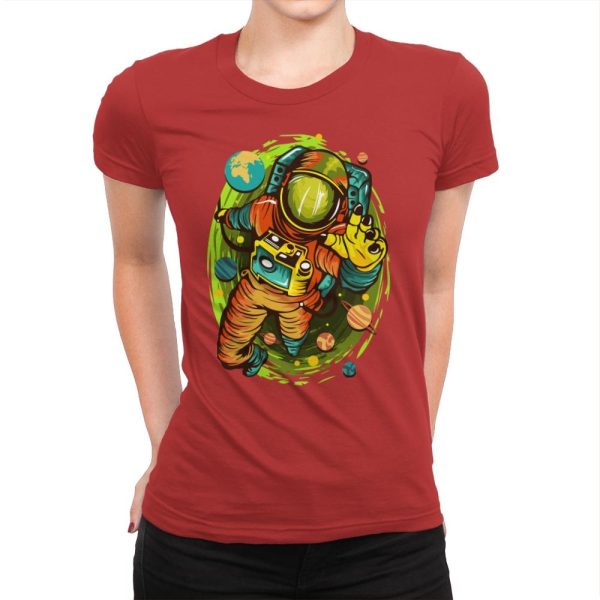 Astrophycho - Womens Premium T-Shirts RIPT Apparel Small / Red