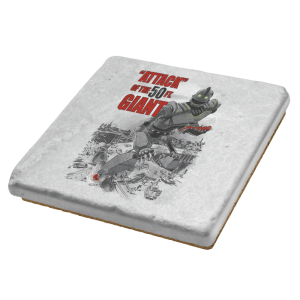"Attack" of the 50 ft Giant Exclusive - Coasters Coasters RIPT Apparel 1 Coaster / Silver