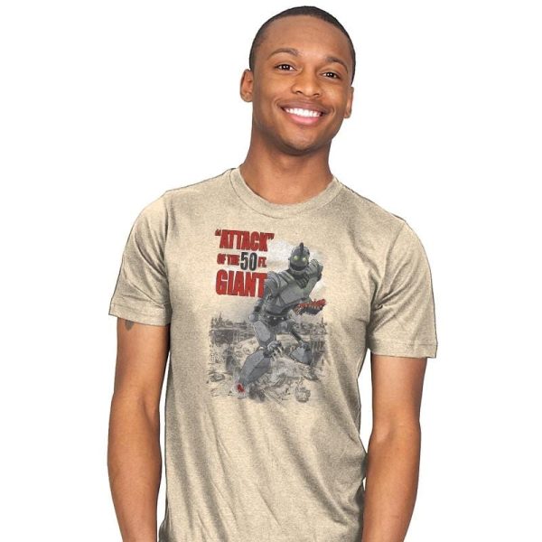 "Attack" of the 50 ft Giant Exclusive - Mens T-Shirts RIPT Apparel Small / Natural