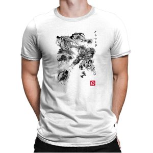 Attack of the Space Pirates Sumi-e - Sumi Ink Wars - Mens Premium T-Shirts RIPT Apparel Small / White