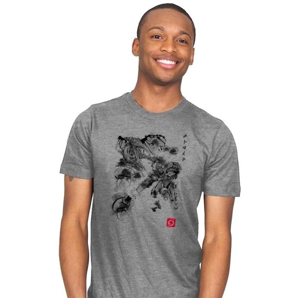Attack of the Space Pirates Sumi-e - Sumi Ink Wars - Mens T-Shirts RIPT Apparel Small / Heather