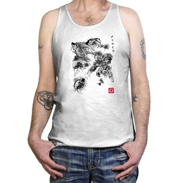 Attack of the Space Pirates Sumi-e - Sumi Ink Wars - Tanktop Tanktop RIPT Apparel