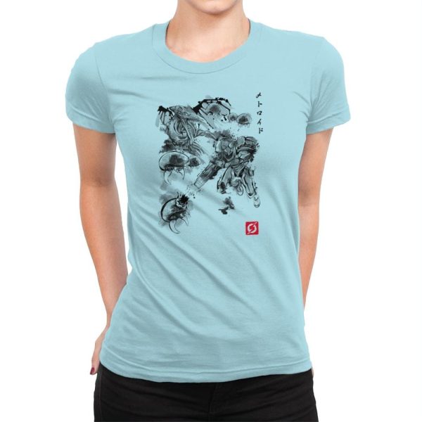 Attack of the Space Pirates Sumi-e - Sumi Ink Wars - Womens Premium T-Shirts RIPT Apparel Small / Cancun