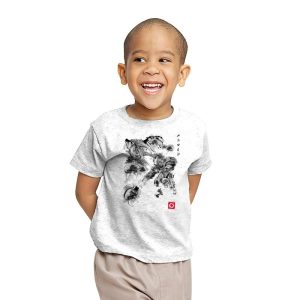 Attack of the Space Pirates Sumi-e - Sumi Ink Wars - Youth T-Shirts RIPT Apparel