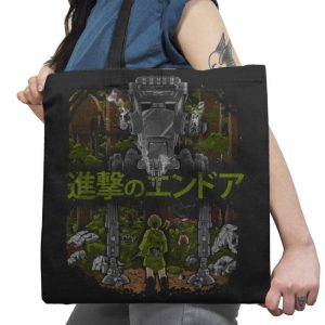 Attack on Endor Exclusive - Tote Bag Tote Bag RIPT Apparel 18x18 / Black