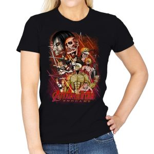 Attack On Titan Endgame - Womens T-Shirts RIPT Apparel Small / Black