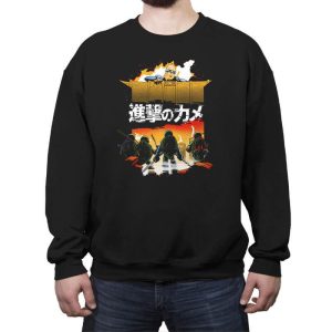 Attack on Turtle - Crew Neck Sweatshirt Crew Neck Sweatshirt RIPT Apparel
