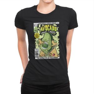Avocado King of the Food - Womens Premium T-Shirts RIPT Apparel Small / Black