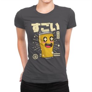 Awesome Glass Of Beer - Womens Premium T-Shirts RIPT Apparel Small / Heavy Metal
