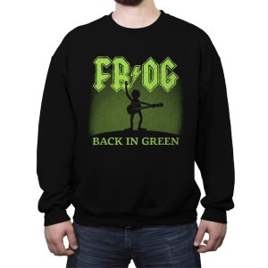 Back in Green - Crew Neck Sweatshirt Crew Neck Sweatshirt RIPT Apparel Small / Black