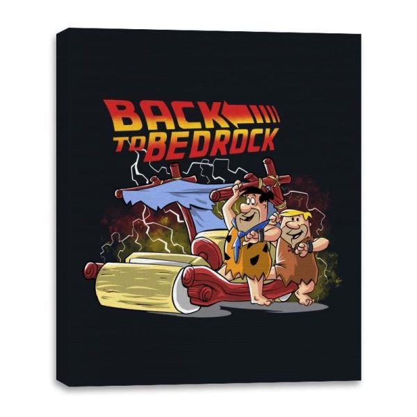 Back to Bedrock - Canvas Wraps Canvas Wraps RIPT Apparel 16x20 / Black