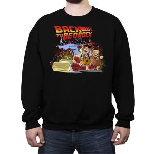 Back to Bedrock - Crew Neck Sweatshirt Crew Neck Sweatshirt RIPT Apparel Small / Black
