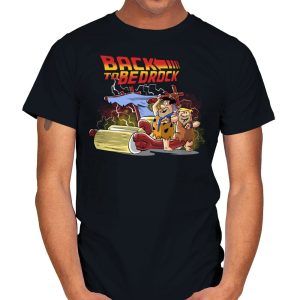 Back to Bedrock - Mens T-Shirts RIPT Apparel Small / Black