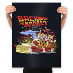 Back to Bedrock - Prints Posters RIPT Apparel 18x24 / Black