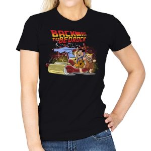 Back to Bedrock - Womens T-Shirts RIPT Apparel Small / Black